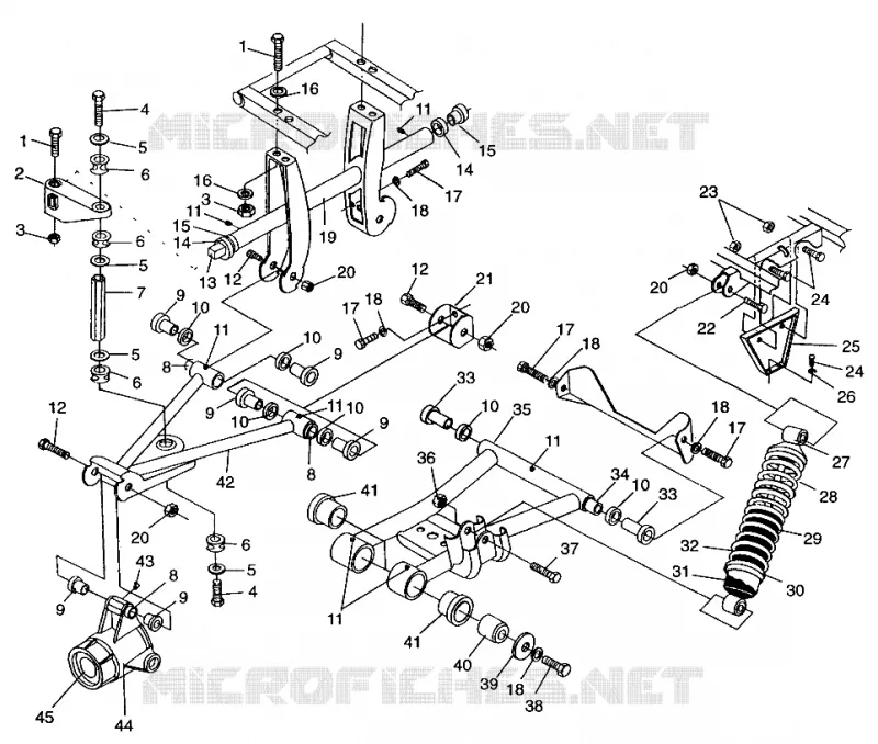 REAR SUSPENSION SPORTSMAN 500 W969244 AND SWEDISH SPORTSMAN 500 S969244 (4936093609C005)