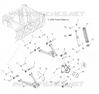 SUSPENSION, A-ARMS, MID DRIVE AND REAR DRIVE
