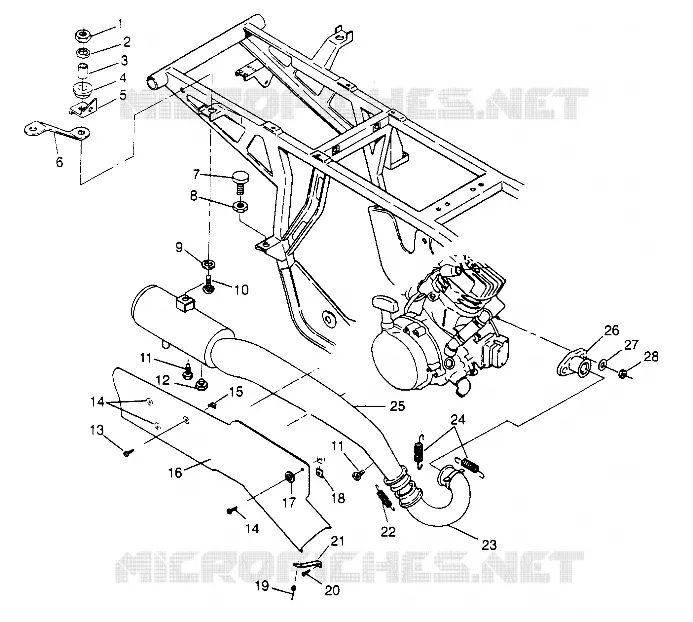 EXHAUST SYSTEM 2X4 400L W947540 (4926752675A010)