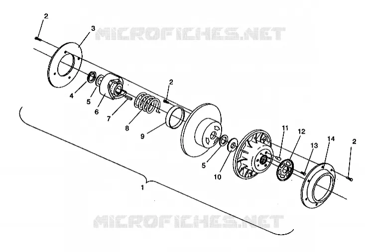DRIVEN CLUTCH ASSEMBLY STORM E940782 AND STORM SKS E940582 (49274427440026)