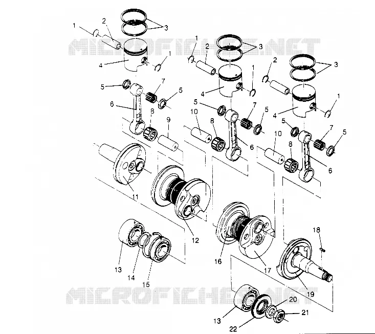 PISTON   CRANKSHAFT  RXL 0956768 (4930783078C009)