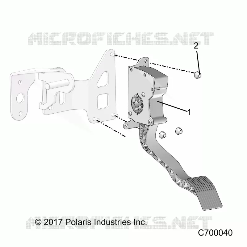 ENGINE, THROTTLE PEDAL