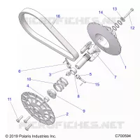 DRIVE TRAIN, SECONDARY CLUTCH