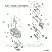ENGINE, CYLINDER HEAD AND VALVES