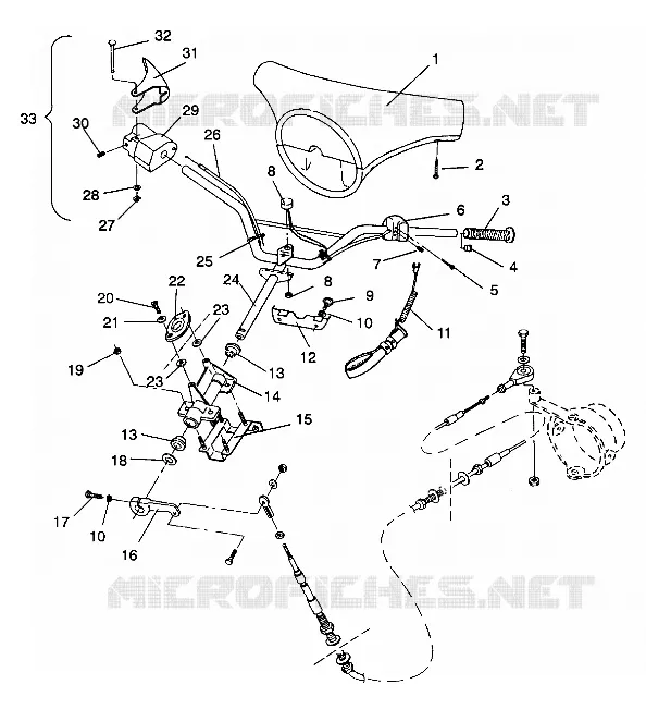 STEERING ASSEMBLY SL 750 / B934070 (4924752475009A)