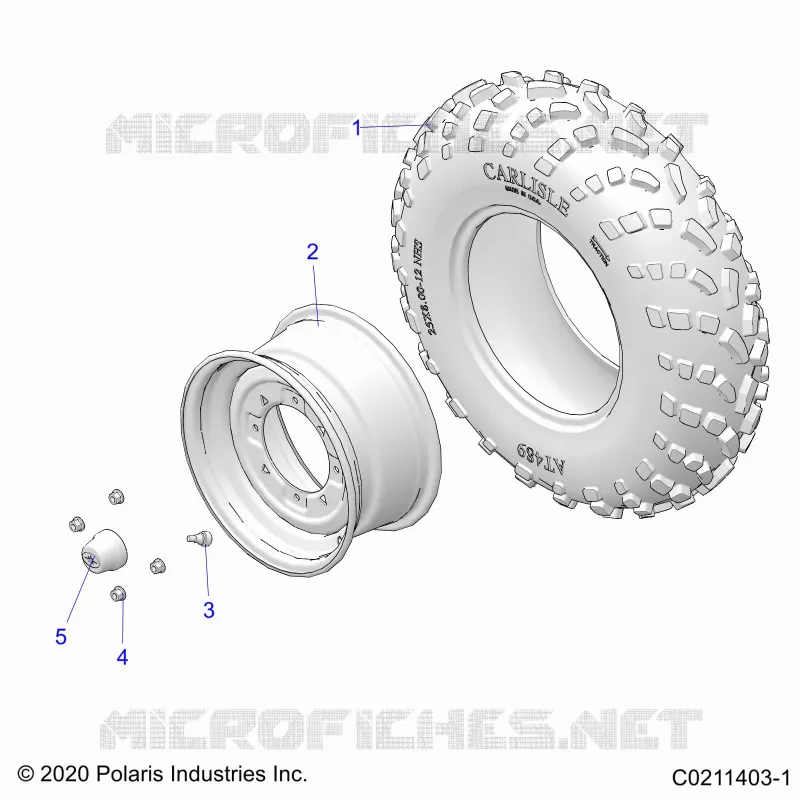 WHEELS, FRONT TIRE