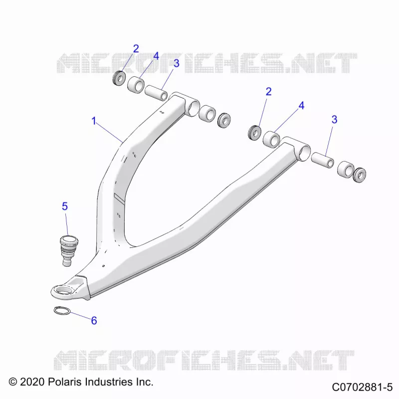 FRONT SUSPENSION CONTROL ARM UPPER