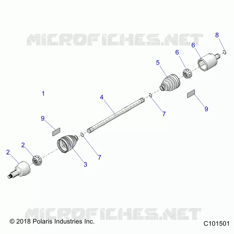 DRIVE TRAIN, DRIVE SHAFT, FRONT