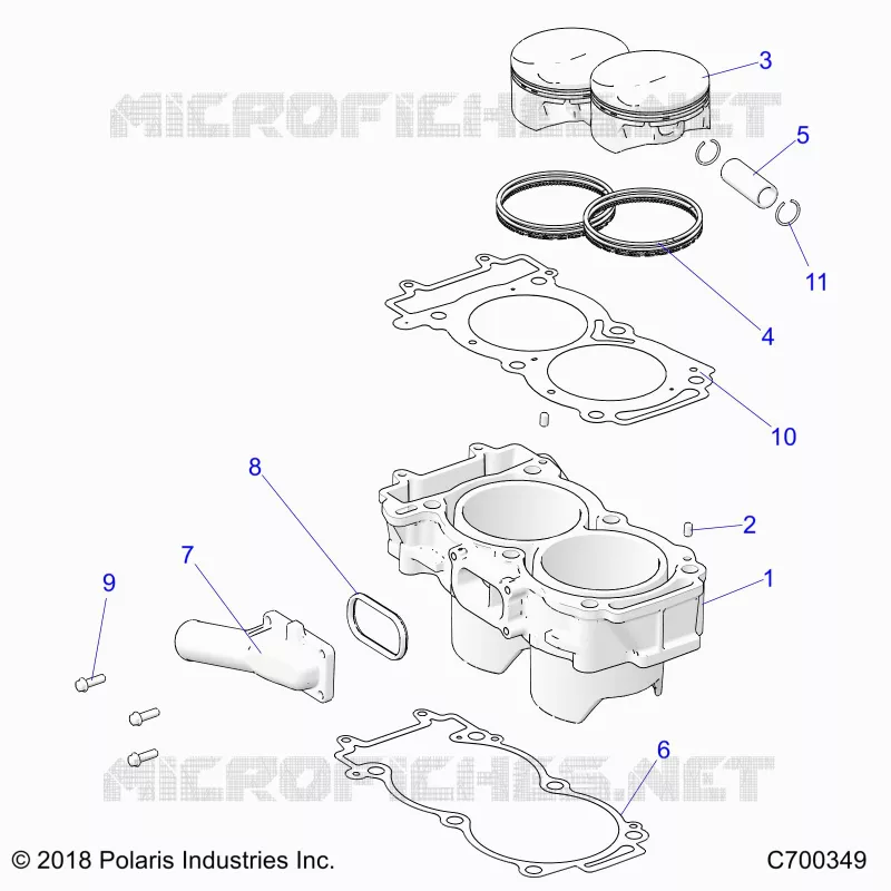 CYLINDER AND PISTON