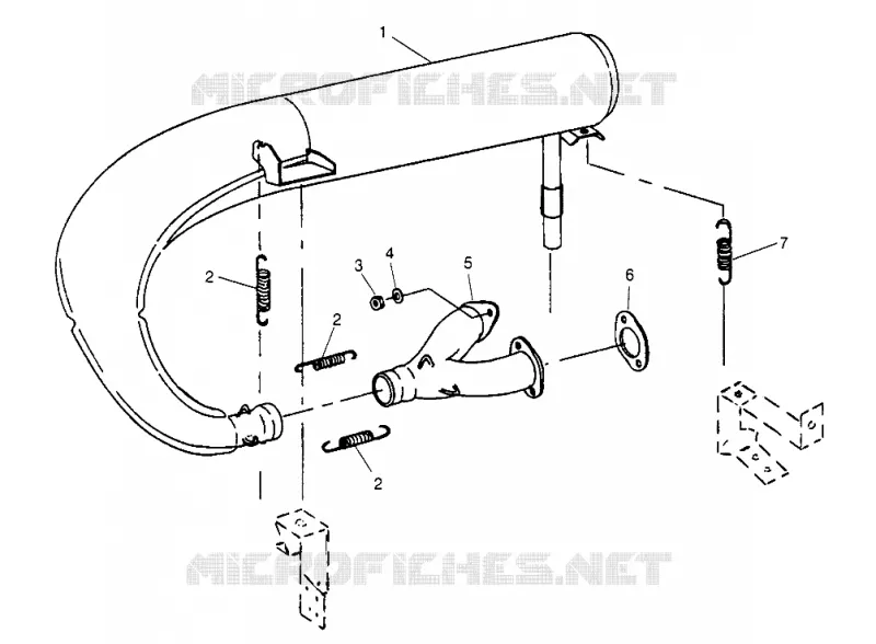 EXHAUST SYSTEM 500 CARB 0962764, 500 CARB SKS 0962564,  500 CARB SKS E96256 (4931873187C009)
