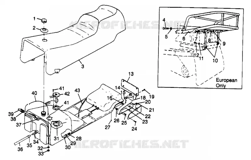 SEAT   GAS TANK XLT TOURING 0973357 AND EUROPEAN XLT TOURING E973357 (4937723772A009)