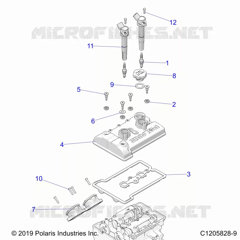 ENGINE, THROTTLE BODY AND VALVE COVER