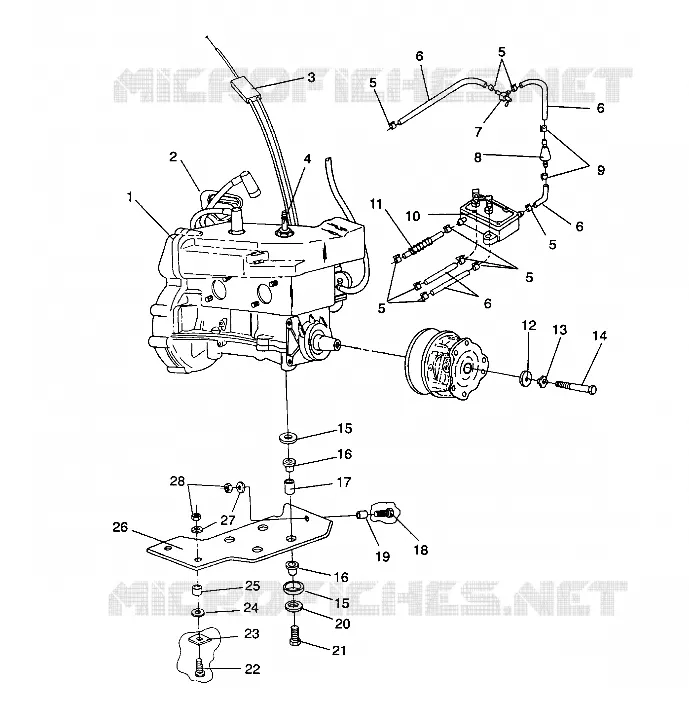 ENGINE MOUNTING LITE/0933433 AND  LITE DELUXE/0933431 (4922972297021A)