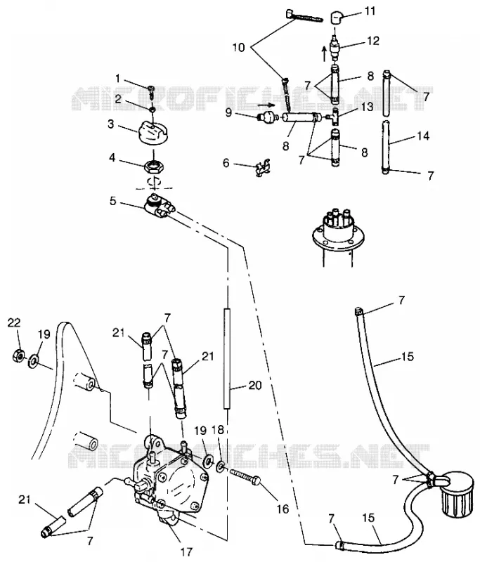 FUEL SYSTEM SLT 780 B964588 AND  INTL. SLT 780 I964588 (4935683568A010)