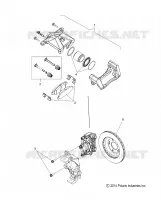BRAKES, FRONT BRAKE CALIPER