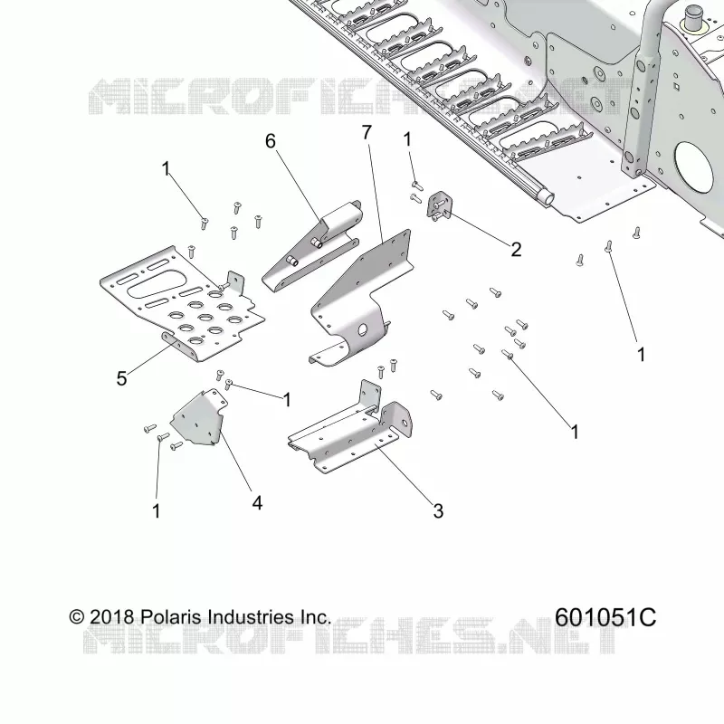 CHASSIS, FOOTREST-RH