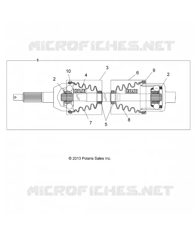 DRIVE TRAIN, REAR DRIVE SHAFT, 1333335