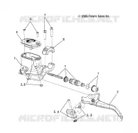 FRONT BRAKE BRAKE LEVER AND MASTER CYLINDER (TO 7/24/16)