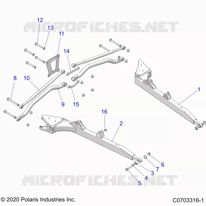 REAR SUSPENSION CONTROL ARMS