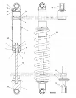 SUSPENSION, SHOCK, REAR TRACK