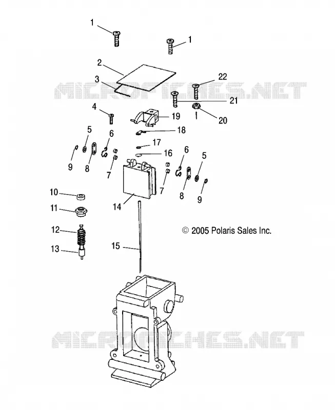 ENGINE, CARBURETOR UPPER