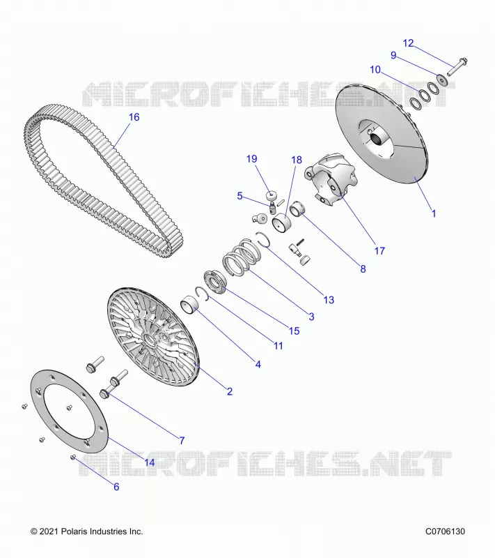DRIVE TRAIN, SECONDARY CLUTCH
