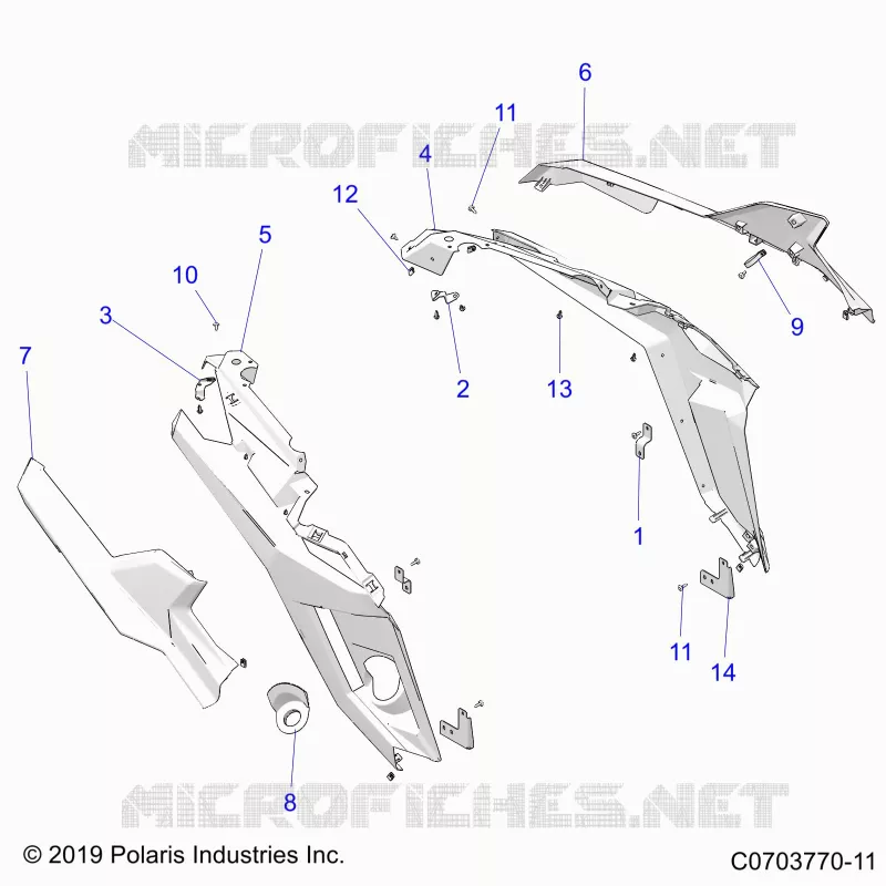 REAR BODYWORK FENDERS