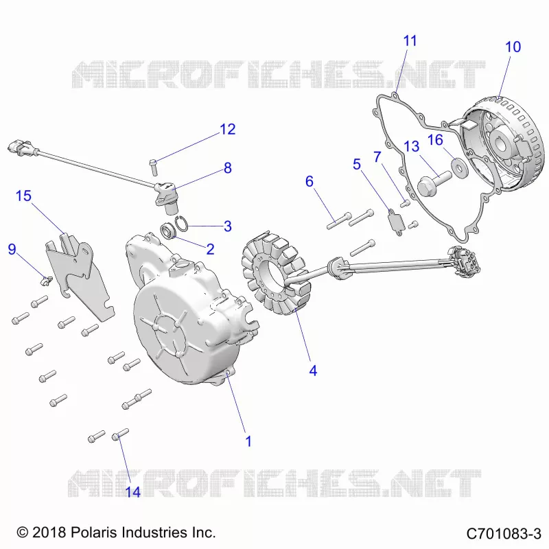 ENGINE, STATOR AND COVER
