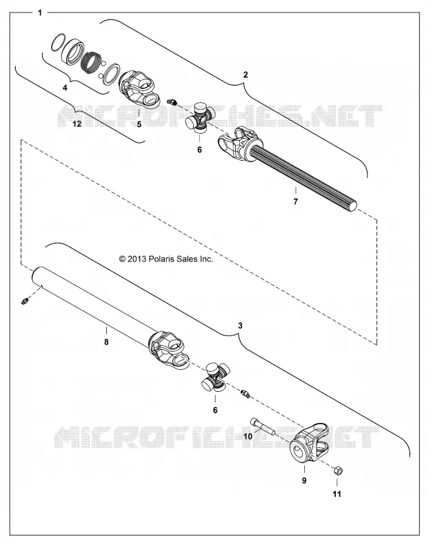 SNOW BLOWER DRIVE SHAFT