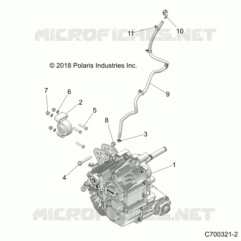 DRIVE TRAIN, MAIN GEARCASE MOUNTING
