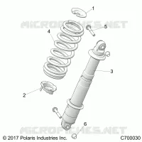 SUSPENSION, REAR SHOCK MOUNTING