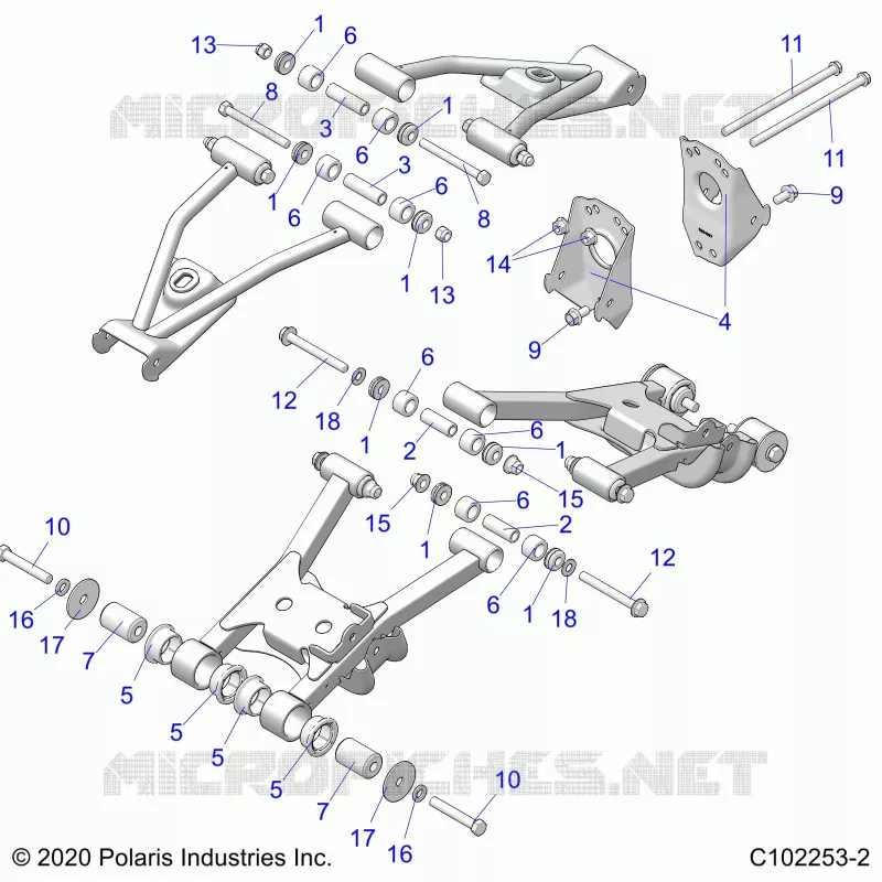 REAR SUSPENSION CONTROL ARM MOUNTING