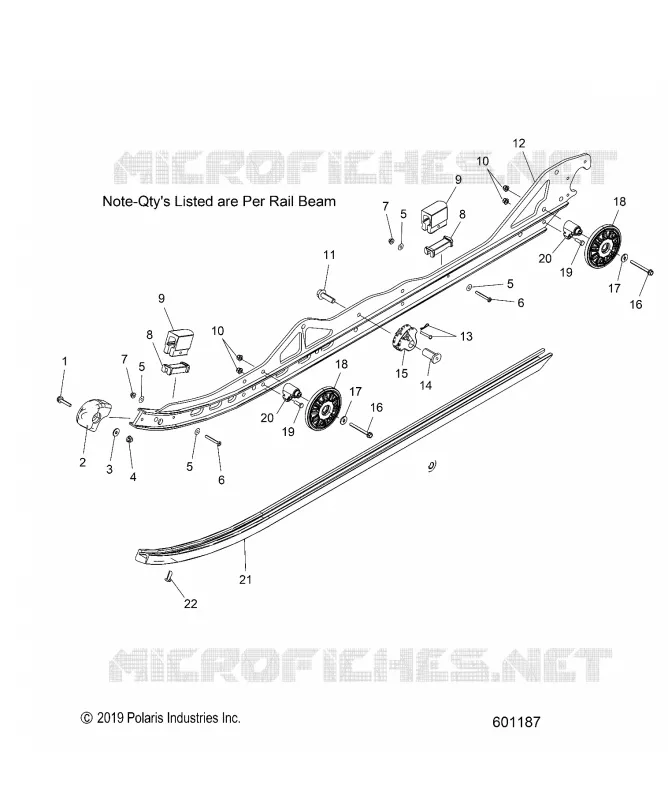 SUSPENSION, RAIL, LH/RH