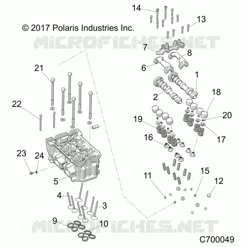 CYLINDER HEAD AND VALVES