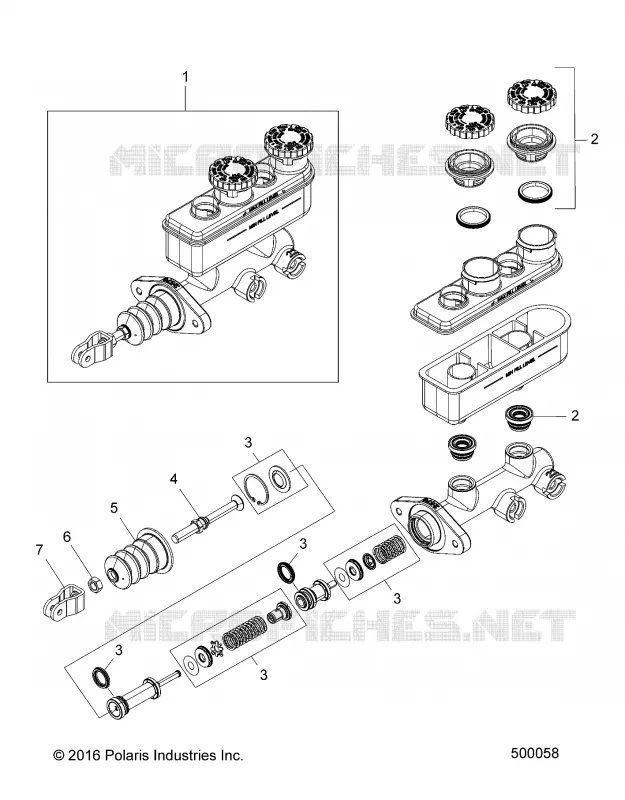 BRAKES, MASTER CYLINDER ASM. -T23AAFGB/HB/PGD/HD/RGB/HB ALL OPTIONS  (500058)