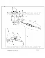 FRONT BRAKE BRAKE LEVER AND MASTER CYLINDER (FROM 7/24/16)