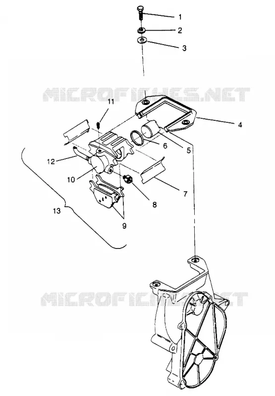 BRAKE  TRAIL 0962761, TRAIL TOURING 0962262,  AND EUROPEAN TRAIL TOURING E9 (4931763176B013)