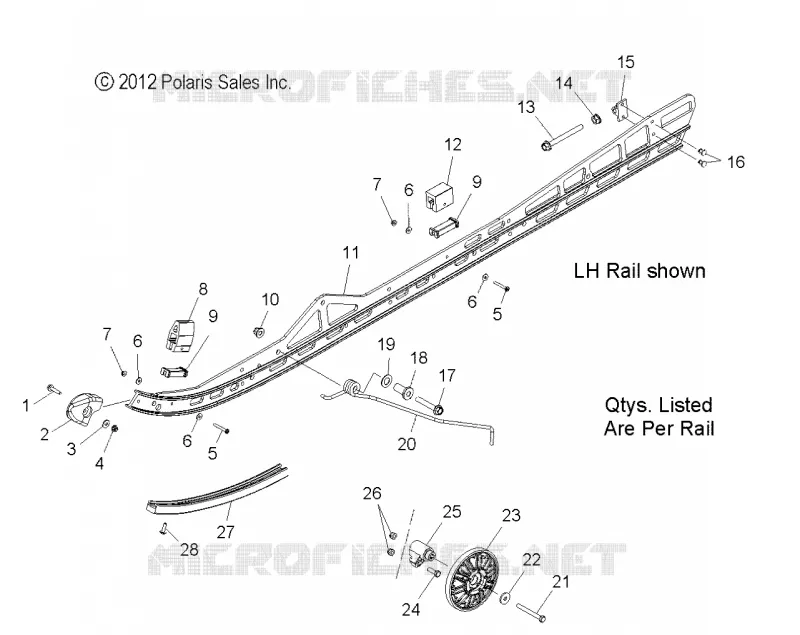 SUSPENSION, RAIL MOUNTING