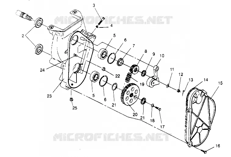 CHAINCASE ASSEMBLY 600 XCR 0951676 (4929132913B009)