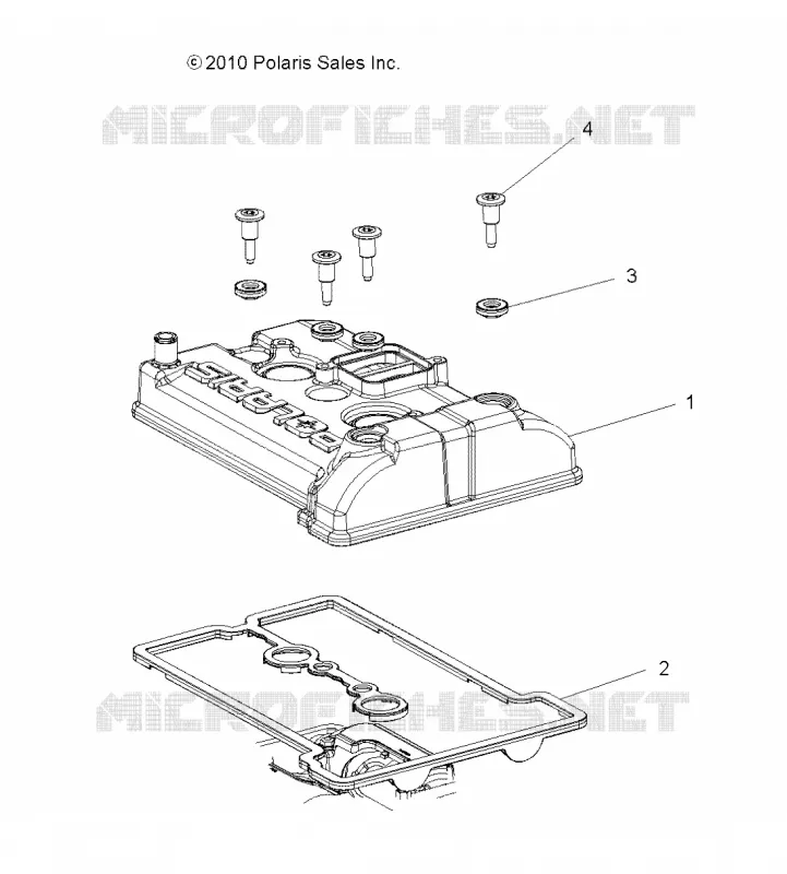 ENGINE, VALVE COVER