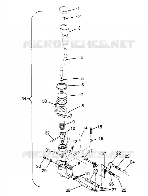 SHIFT LINKAGE ASSEMBLY 2X4 400L W947540 (4926752675C002)