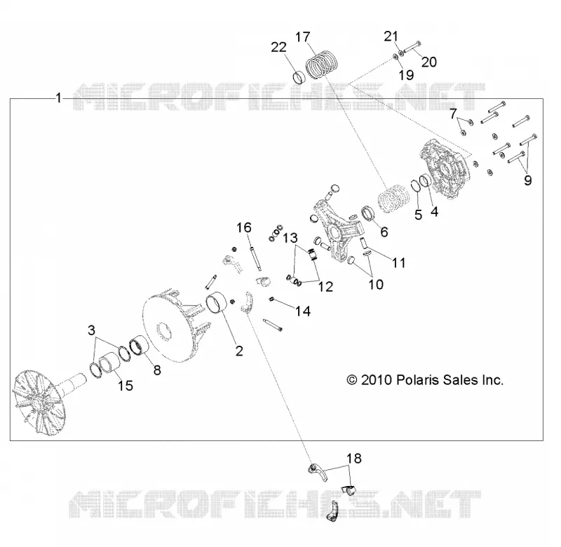 DRIVE TRAIN, PRIMARY CLUTCH