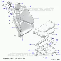 SEAT ASM., REAR, PREMIUM/DELUXE