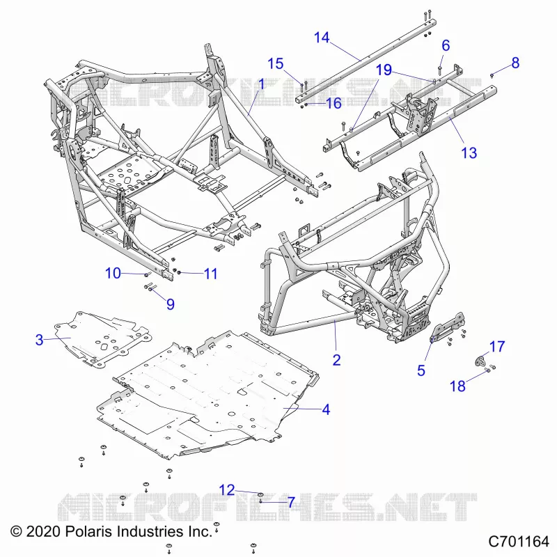 CHASSIS, MAIN FRAME AND SKID PLATES