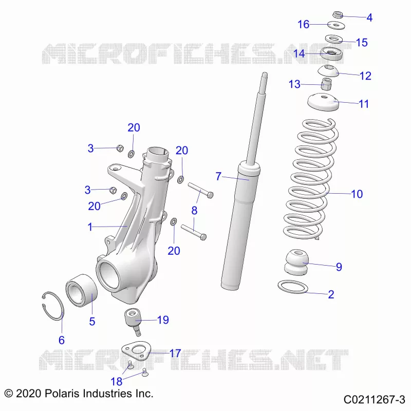 SUSPENSION, FRONT STRUT 