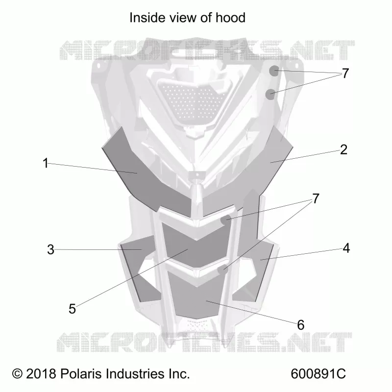 HOOD FOAM/FIBER