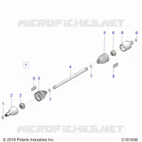 DRIVE TRAIN, DRIVE SHAFT, FRONT