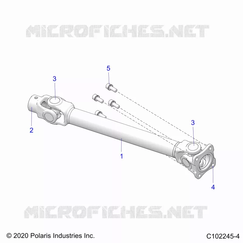 DRIVE TRAIN, REAR PROP SHAFT