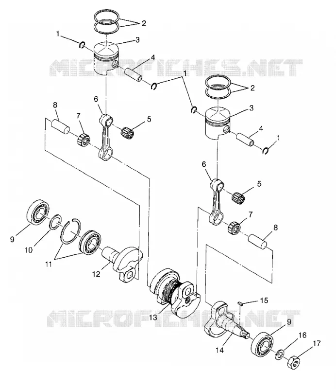 PISTON   CRANKSHAFT LITE 0983433 AND LITE DELUXE 0983431 (4941864186C005)