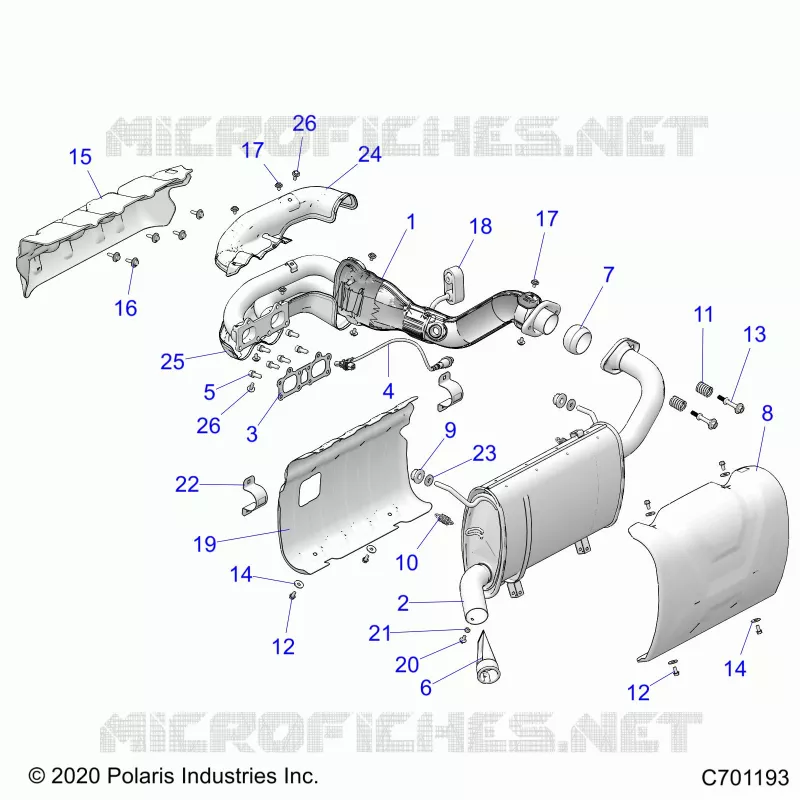ENGINE, EXHAUST SYSTEM